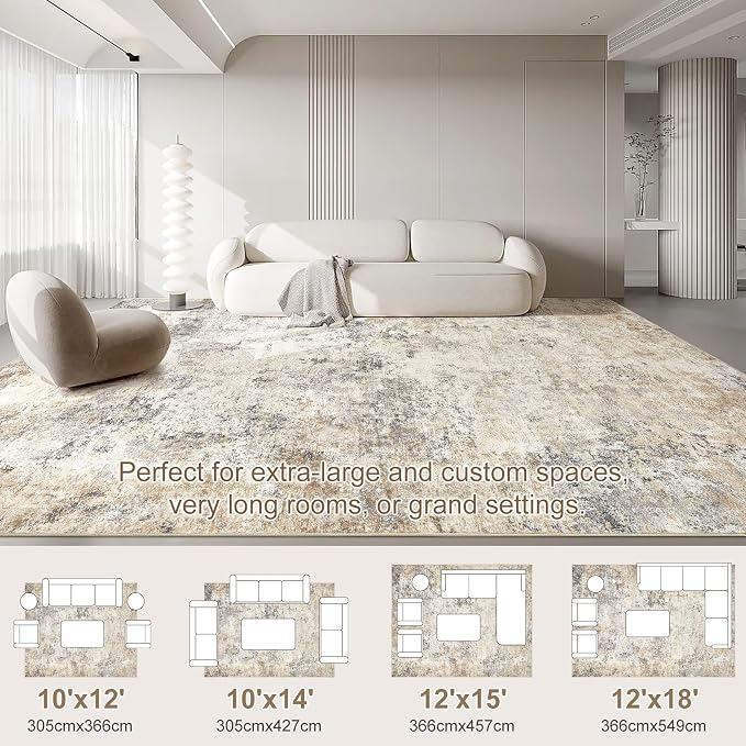 UERMEI 10x14 Area Rug Living Room Rugs - Image 5