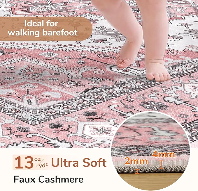 OPPODREAM Soft 10x14 Area Rugs, Washable Rugs 10x14 - Image 2