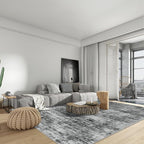 4x6 Area Rugs Washable Rug: Modern Abstract Living Room Rug Soft Anti-Skid Thin - Image 2