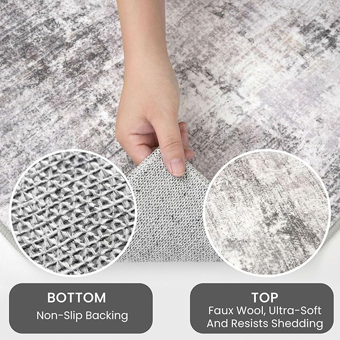 IOHOUZE Abstract Runner Rug 2x6 Ft Washable Runners - Image 6