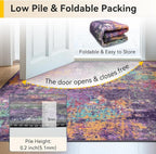Washable Area Rugs 7'x9' Non-Slip Modern Abstract Soft - Image 6