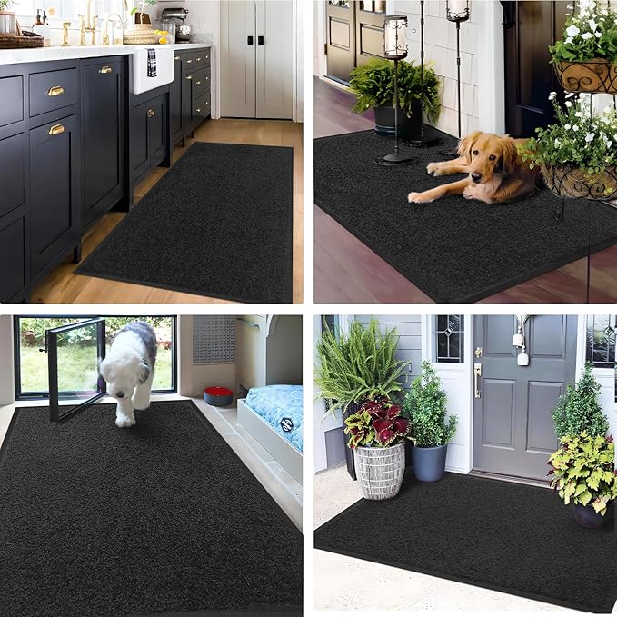 Mibao Dirt Trapper Door Mat for Indoor Outdoor, Waterproof All-Season, - Image 7