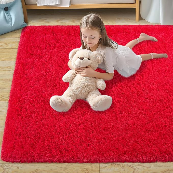 Pionblank Large Rug for Living Room 6x9 Feet, Modern Soft Shag Area Rug - Image 7