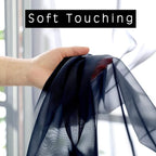 OWENIE Sheer Curtains 54 inches Long 2 Panels Set, Rod Pocket Curtain Sheers - Image 2