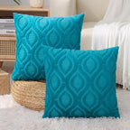 decorUhome Summer Throw Pillow Covers 18x18 Inch Set of 2, Soft Plush Faux Wool - Image 9