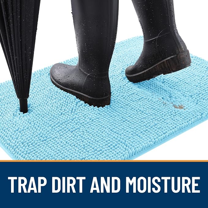 OLANLY Dog Door Mat for Muddy Paws 59x35, Absorbs Moisture and Dirt, Absorbent - Image 2