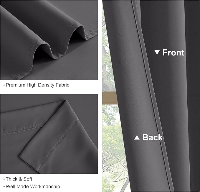 PONY DANCE Blackout Curtains 84 inches Long 2 Panels Set - Image 6