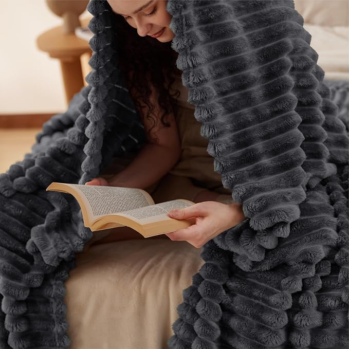 Bedsure GentleSoft Grey California King Size Blanket - Image 7