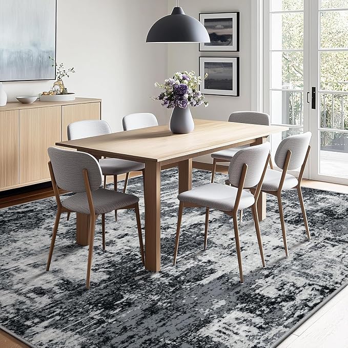 Washable Area Rugs 5'x8' Non-Slip Modern Abstract Soft - Image 8