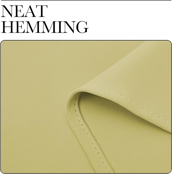 NICETOWN Kitchen Curtains, Short Blackout Curtains & Drapes, Paler Yellow - Image 6