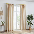 Zeerobee Curtain Rods for Windows 32 to 48, 1 Inch Industrial Wrap Around Gold - Image 2