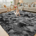 8x10 Area Rugs for Living Room Bedroom, Large Area Rug Shag Shaggy Carpet Soft by Junhejiamei