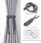 NICEEC 4 Pack Natural Cotton Rope Curtain Tiebacks Elegant Boho Style - Image 2