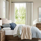RYB HOME Natural Linen 100% Blackout Curtains - Image 3