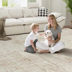 8x10 Area Rugs for Living Room Washable Rug: Anti-Skid Abstract Modern Living - Image 6