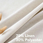 H.VERSAILTEX Living Room Linen Curtains Home Decorative Nickel Grommet Curtains - Image 4