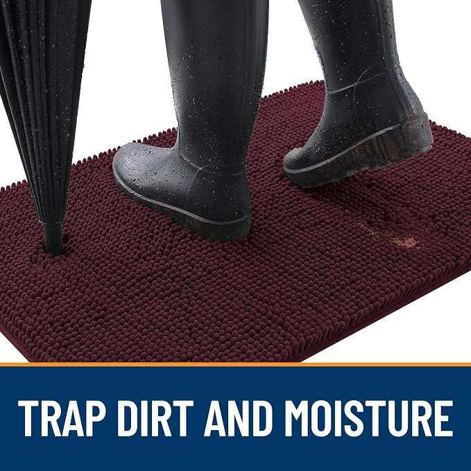 OLANLY Dog Door Mat for Muddy Paws 70x32, Absorbs Moisture and Dirt, Absorbent - Image 2