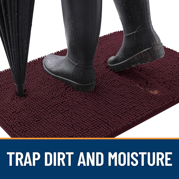 OLANLY Dog Door Mat for Muddy Paws 44x32, Absorbs Moisture and Dirt, Absorbent - Image 2
