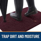 OLANLY Dog Door Mat for Muddy Paws 47x24, Absorbs Moisture and Dirt, Absorbent - Image 2