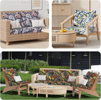 8Pcs Stretch Patio Cushion Covers, Outdoor Couch & Sofa Replacement Slipcovers - Image 7