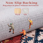 SERISSA Area Rug 3x5 Boho Rugs for Bedroom, Washable Non-Slip Kitchen Rugs - Image 5