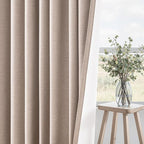 Topfinel 92 inch Long Blackout Curtains 2 Panels Set Neutral Beige Window - Image 6