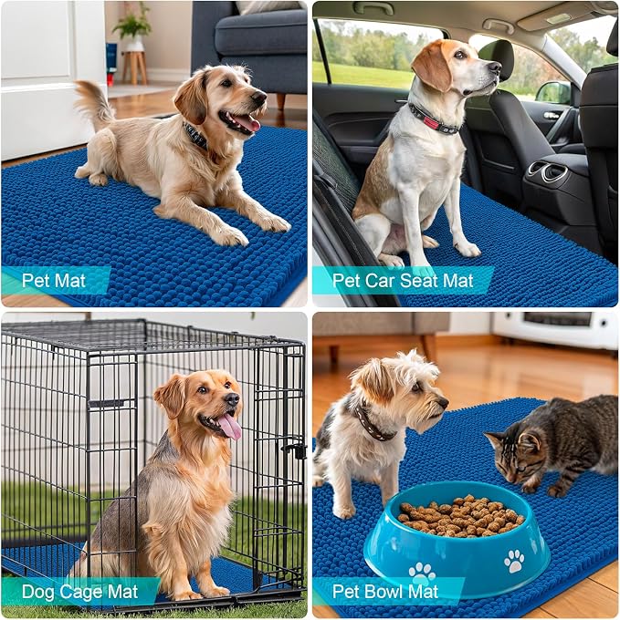 OLANLY Dog Door Mat for Muddy Paws 45x27, Absorbs Moisture and Dirt, Absorbent - Image 7