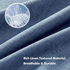 MIULEE 100% Blackout Linen Curtains - Image 3