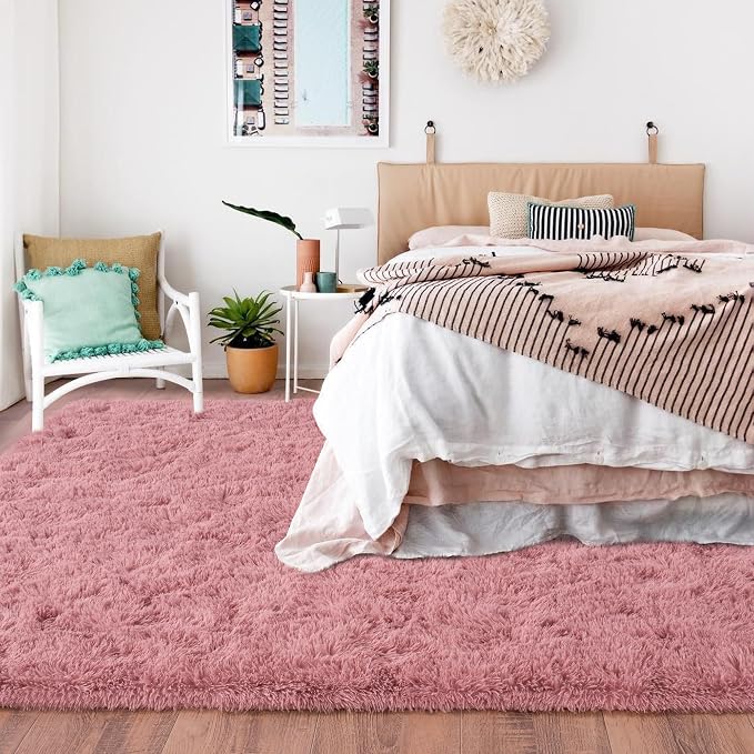 Rugs for Bedroom 4x6, Soft Shaggy Modern Shag Area Rug for Living Room - Image 3