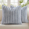 decorUhome Cozy Faux Fur Throw Pillow Covers 24x24 Set of 2 Decorative Soft by decorUhome