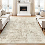 9x12 Area Rug for Living Room, Abstract Non Slip Machine Washable Vintage - Image 8