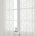 OWENIE Furman Sheer Curtains 72 inches Long 2 Panels Set, Light Filtering Top by OWENIE