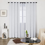 Deconovo Living Room Curtains, Room Darkening Drapes, Thermal Insulated - Image 2