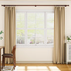YaFex Heavy Duty Curtain Rods 32-120 Inch, 1 Inch Adjustable Bronze Curtain Rod - Image 2