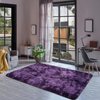 Goideal Fluffy Rug for Bedroom Living Room, 4x6 Purple Area Rugs, Faux Fur Shag - Image 4