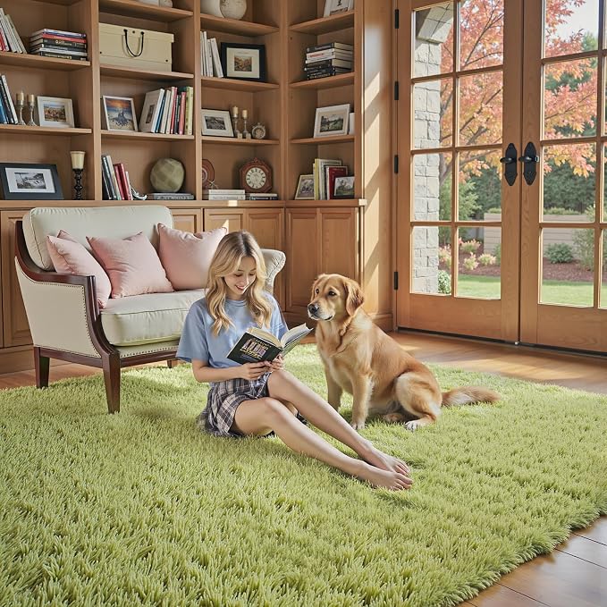Rugs for Living Room 5x8, Alfombras para Salas Shag Large Plush Soft Area Rug - Image 2