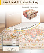 RELEANY Area Rugs 2'x10' Runner Rug Non Slip Washable - Image 5