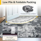 Washable Area Rugs7'x9' Non-Slip Modern Abstract Soft - Image 6