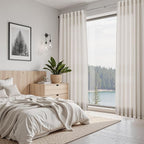 Nanspring Pearl White Curtains 90 Inches Long - Image 7