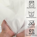 OWENIE Sheer Curtains 78 inch Length, Ivory Sheer Cutains 2 Panels Set - Image 4