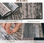 LIANLAM 6x9 Washable Area Rugs for Living Room and Bedroom, Vintage Checkered - Image 9