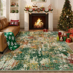 Washable Area Rugs 8'x10' Non-Slip Modern Abstract Soft - Image 8