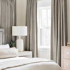 MIULEE Linen Curtains for Bedroom Solid 100% Blackout Thermal Insulated Greige - Image 2