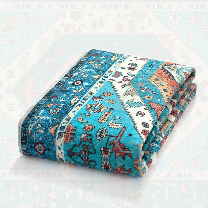 SERISSA 6x9 Area Rugs for Living Room, Large Washable Non-Slip Boho Rug - Image 7