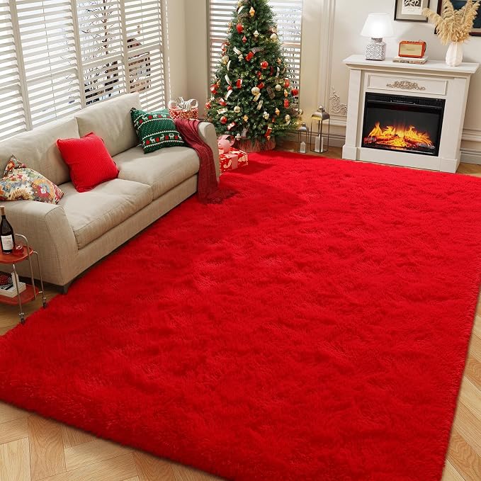 Amearea Premium Soft Fluffy Rug Modern Shag Carpet, 5.3x7.5 Feet, Fuzzy Plush - Image 2