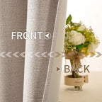 MIULEE 90 Inches Linen Textured Curtains - Image 6