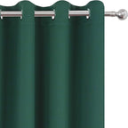 LEMOMO Blackout Curtains 66 x 84 inch/Dark Green Curtains Set of 2 - Image 7