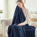 BEDELITE Fleece Blanket King Size – 3D Ribbed Jacquard Soft and Warm Decorative - Image 3