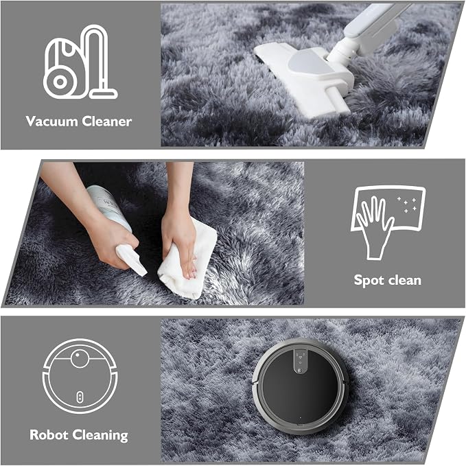 9x12 Fluffy Area Rugs for Living Room, Large Fuzzy Shag Area Rug for Bedroom - Image 3
