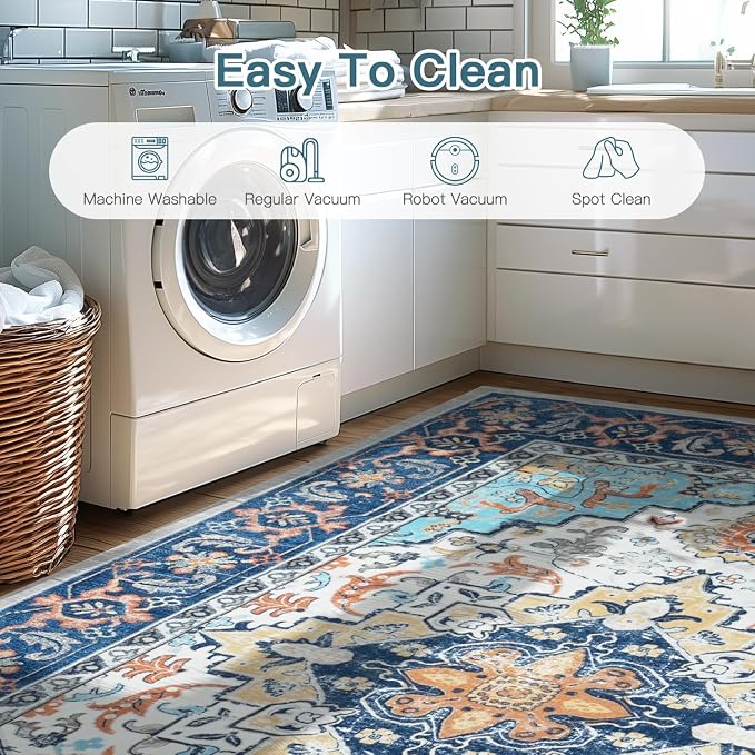 Lofus 5x7 Area Rugs for Living Room, Washable Area Rug, Rugs for Bedroom - Image 6